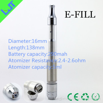 Detachable Clear Cartomizer Design Big Size Refillable One Piece Rechargeable Ecig (E-Fill)